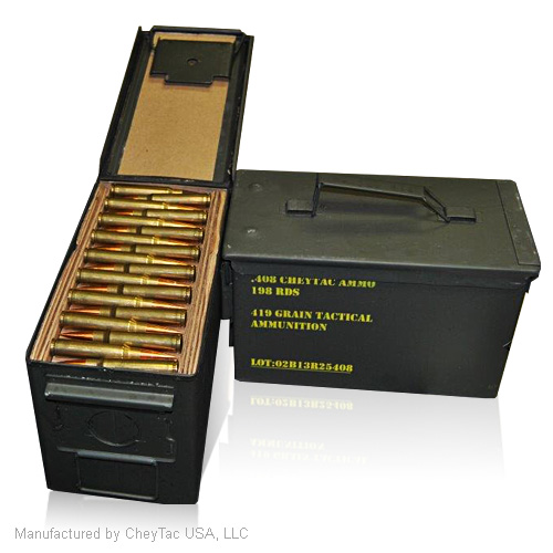 408 CheyTac 198 Round Can of Ammunition : 天国太平 愛書連 ＜全国愛書家連盟＞