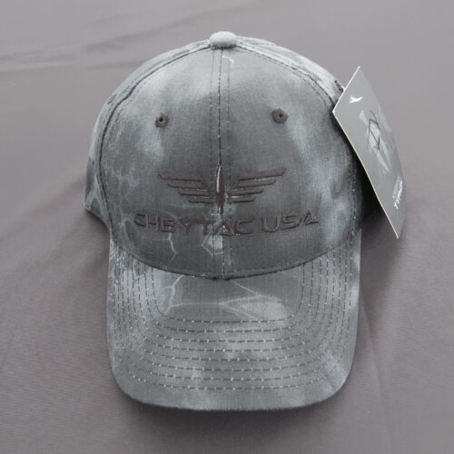 CheyTac Adjustable Hat | Typhoon Grey | Black Logo