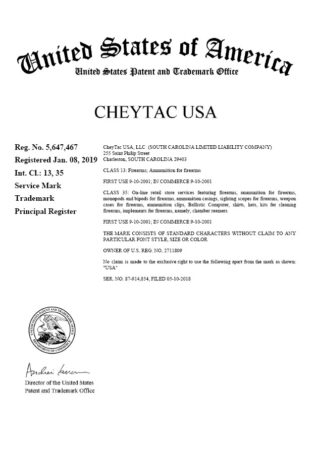 Cheytac registration