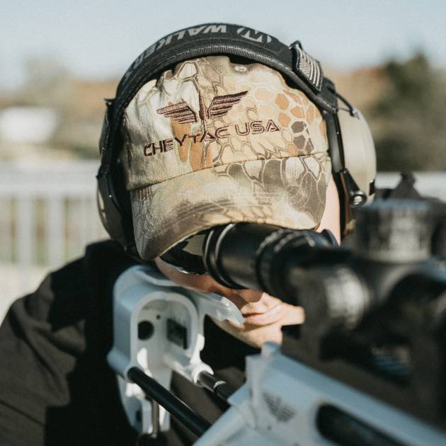 CheyTac® Adjustable Hat | Nomad Brown | Brown Logo