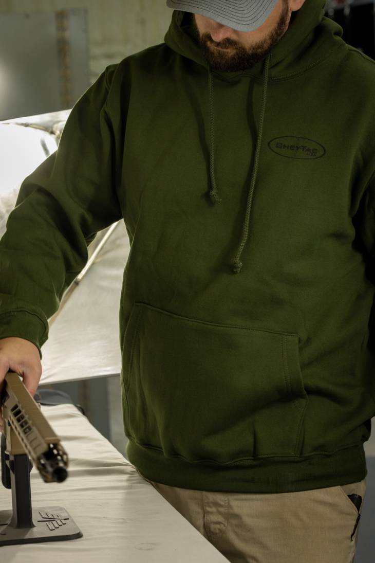 NEW! Crosshair Logo Hooded Sweatshirt – Olive - Image 2