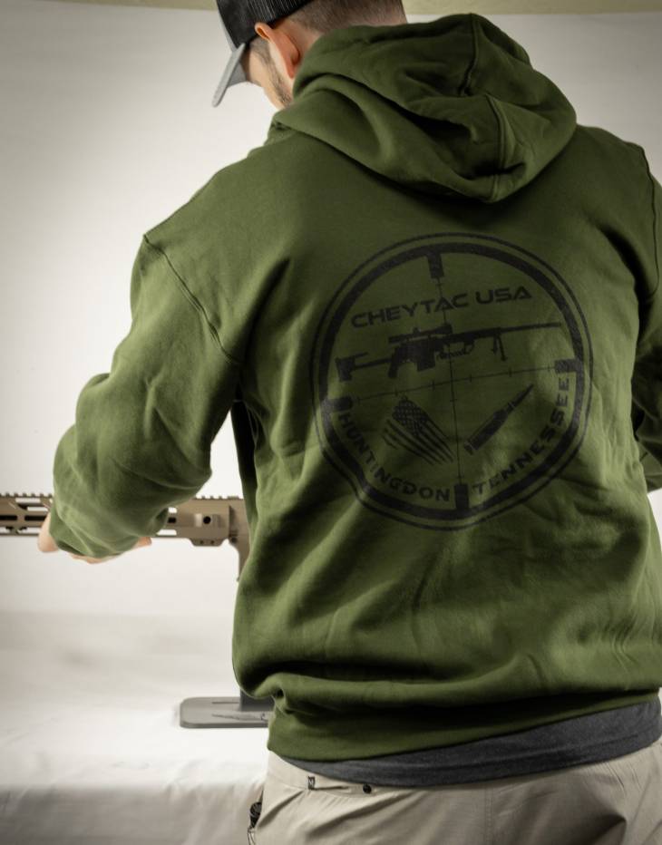 NEW! Crosshair Logo Hooded Sweatshirt – Olive - Image 3